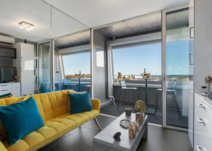 Le Mirror - Vue Mer - Port Nature - Parking - Village Naturiste Apartment