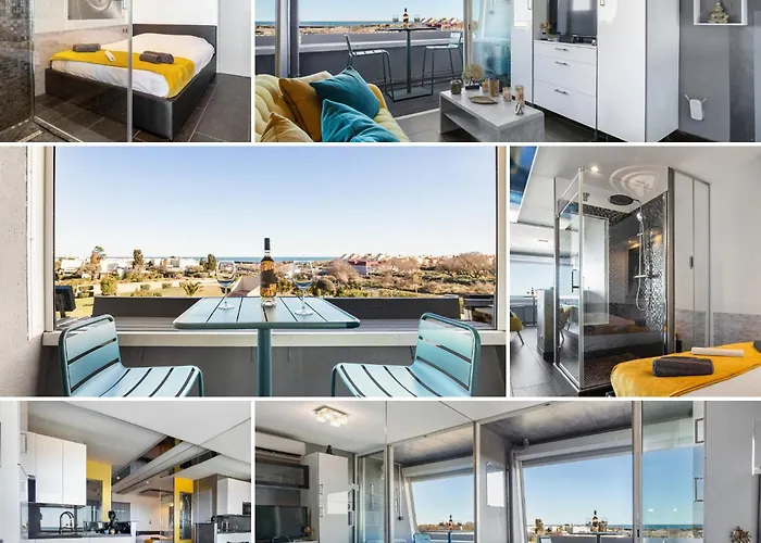 Le Mirror - Vue Mer - Port Nature - Parking - Village Naturiste *